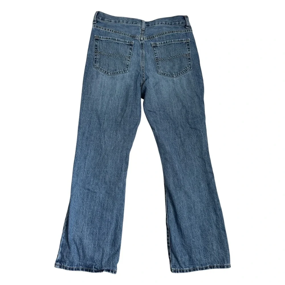 The Childrens Place Boys Husky Bootcut Jeans Medium Wash Denim Pants‎ 12 Husky